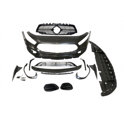 Paragolpes Delantero Mercedes W177 / V177 look A45 S Diamond II Plástico ABS