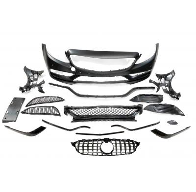 Paragolpes Delantero Mercedes W205 2014-2018 2P / 4P / SW look AMG C63 Plástico ABS