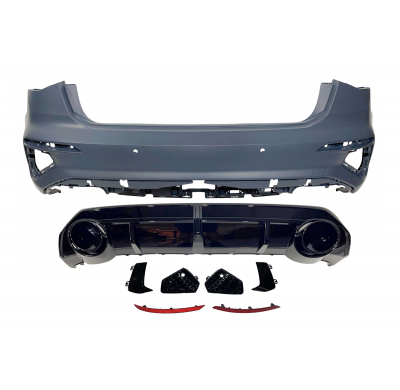 Paragolpes Trasero Audi A3 Sedan 2019-2024 Look RS3 Plástico ABS