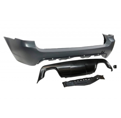 Paragolpes Trasero BMW E61 Look M 2 Salidas ABS Plástico ABS