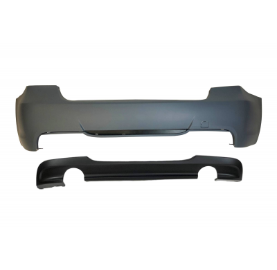 Paragolpes Trasero BMW E90 Look M Tech Doble Salida ABS Plástico ABS
