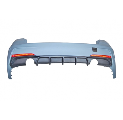Paragolpes Trasero BMW F31 Look M Performance 2 Salidas doble Plástico ABS