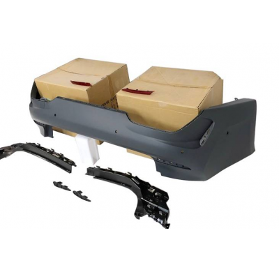 Paragolpes Trasero BMW G20 Look MPerformance Brillante Negro Plástico ABS