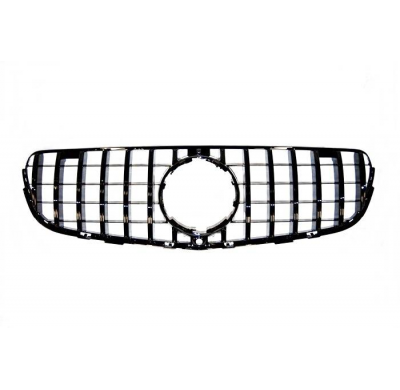 Parrilla Mercedes GLC X253 2015-2019 Look GT Negro Brillante Plástico ABS