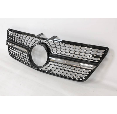 Parrilla Mercedes W164 LCI 2009-02012 Look Diamond Black Plástico ABS