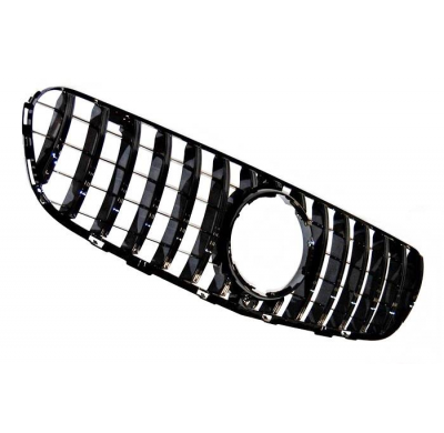 Parrilla Mercedes GLC X253 2015-2019 Look GT Negro Brillante Plástico ABS