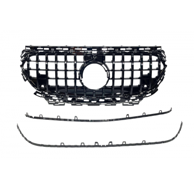 Parrilla Mercedes W214 Look GT FULL BLACK Plástico ABS