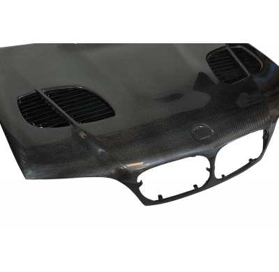 Capó Carbono BMW E46 '02-06 2P. Look M3 GTR C/T Fibra de Carbono