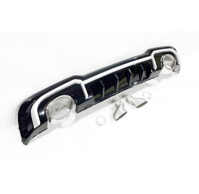 Difusor Trasero Audi A3 2016-2019 Sportback Sline Look RS3 Plástico ABS