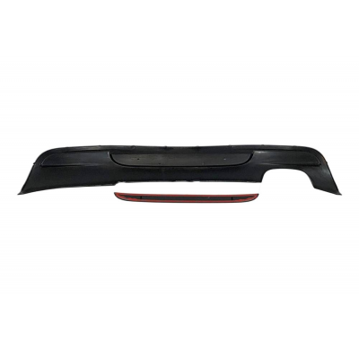 Difusor Trasero BMW E82 / E88 07-11 1 Salida doble Look M-Tech Plástico ABS