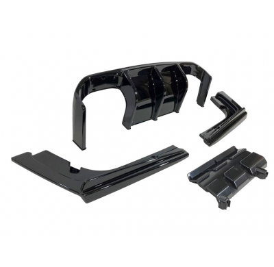 Difusor Trasero BMW F30 / F31 Look M3 Brillante Negro Plástico ABS