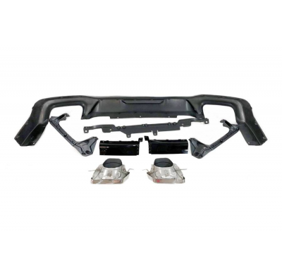 Difusor Trasero BMW F44 look M Performance Brillante Negro Plástico ABS