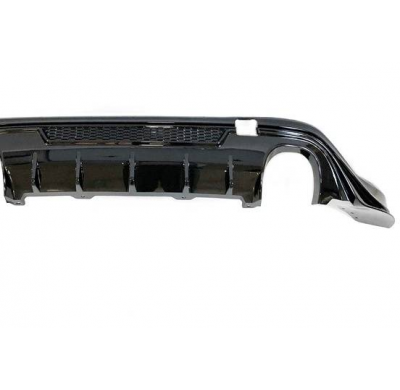 Difusor Trasero Ford Focus 2019+ Brillante Negro Plástico ABS