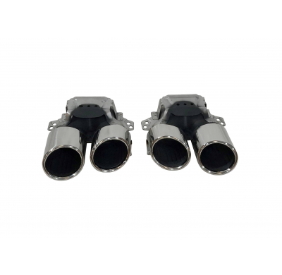 Difusor Trasero Mercedes C167 GLE 2020 Colas Look E53 Black Plástico ABS