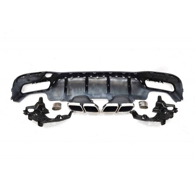 Difusor Trasero Mercedes W166 GLE 350 look AMG 63 Colas Plástico ABS