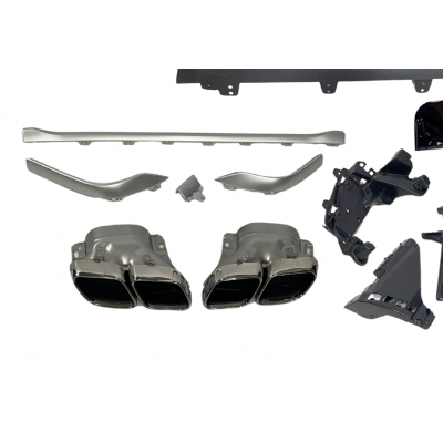 Difusor Trasero Mercedes X254 GLC 2023+ Coupe look AMG GLC63 Plástico ABS