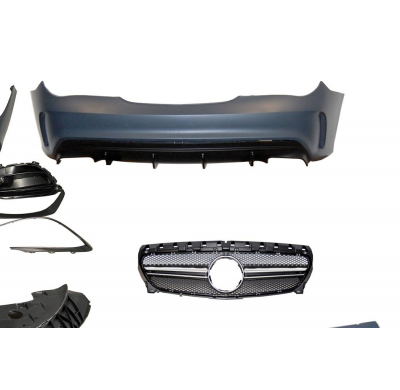 Kit Carrocería Mercedes W117 13-16 4P / SW LCI Look AMG A45 Parrilla Plástico ABS
