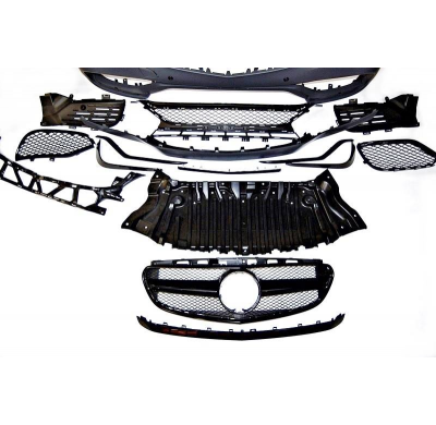 Kit De Carrocería Mercedes W212 2014-2015 SW / 4P Black series ABS Sensor Plástico ABS