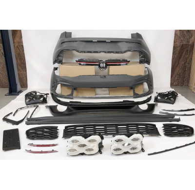 Kit De Carrocería Volkswagen Golf 8  3 /5P 2019-2023 Look GTI 2 Salidas Plástico ABS