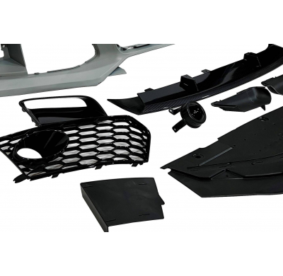 Paragolpes Delantero Audi A6 2015-2018 C7 Look RS6 Carbono Plástico ABS