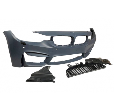 Paragolpes Delantero BMW F30-F31 Look M4 Lip Spoiler ABS Plástico ABS