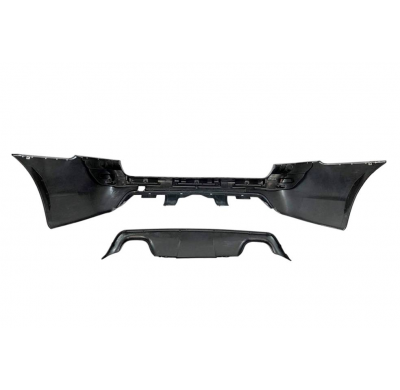 Paragolpes Trasero BMW E61 Look M 2 Salidas ABS Plástico ABS