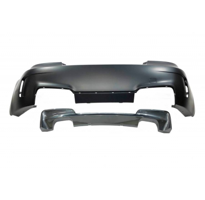 Paragolpes Trasero BMW E82 / E88  Look M1 07-11 Doble Salida Plástico ABS