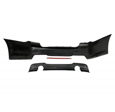 Paragolpes Trasero BMW E90 Look M Tech Doble Salida ABS Plástico ABS