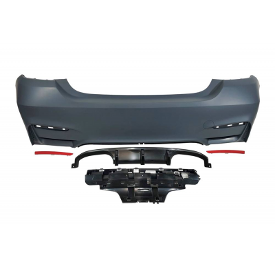 Paragolpes Trasero BMW F32 / F33 / F36 Look M4 Escape Plástico ABS