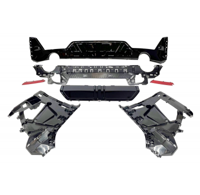 Paragolpes Trasero BMW G20 LCI 2023+ look M-Performance Brillante Negro Plástico ABS