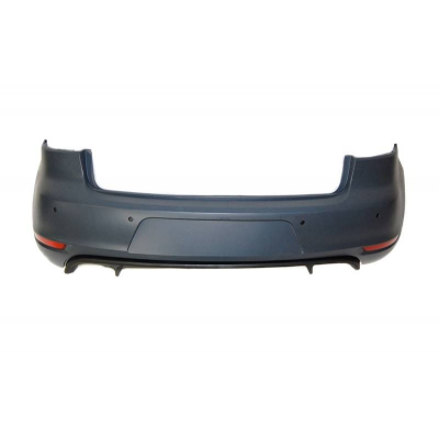 Paragolpes Trasero Volkswagen Golf 6 Look GTI 2 Salidas ABS Plástico ABS