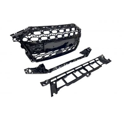 Parrilla Delantera Audi A3 2021+ Look RS3 Black Plástico ABS