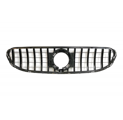 Parrilla Mercedes GLC X253 2020+ Look GT Chrome Negro Brillante Plástico ABS