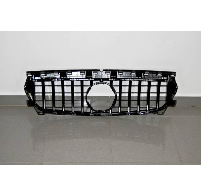Parrilla Mercedes W117 CLA 2013-2019 Look GTR FULL BLACK Plástico ABS