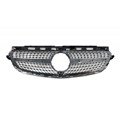 Parrilla Mercedes W212 2014 Look Diamond Cámara Plástico ABS