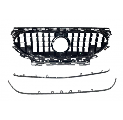 Parrilla Mercedes W214 Look GT FULL BLACK Plástico ABS