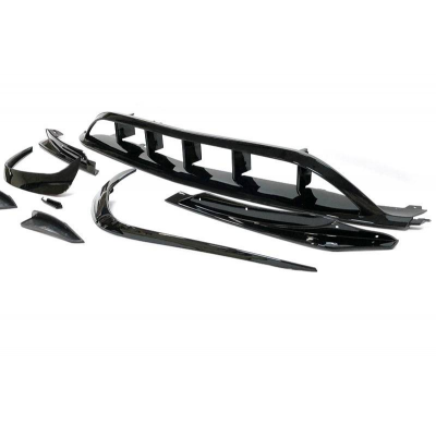 Spoiler Delantero Mercedes W176 16-18 Look AMG A45 Negro Brillante Plástico ABS