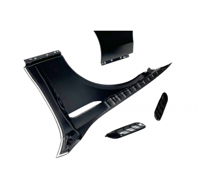 Aletas Mercedes W206 Sedan/SW/Coupe Look C63 Aluminio Metal