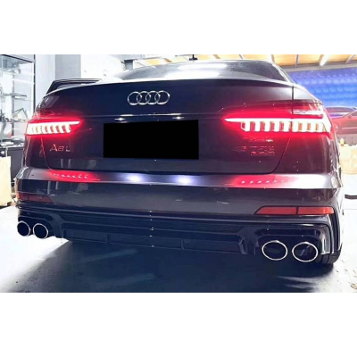 Difusor Trasero Audi A6 / A6 Avant C8 Look S6 Plástico ABS