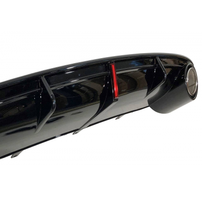 Difusor Trasero Audi A7 2011-2014 Look RS7 para SLine / S7 Plástico ABS