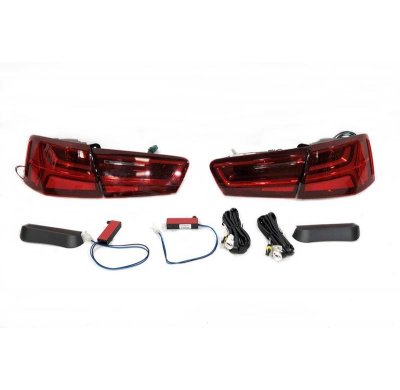Kit De Carrocería Audi A6 C7 Sedan 2011-2014 Look RS6 Plástico ABS