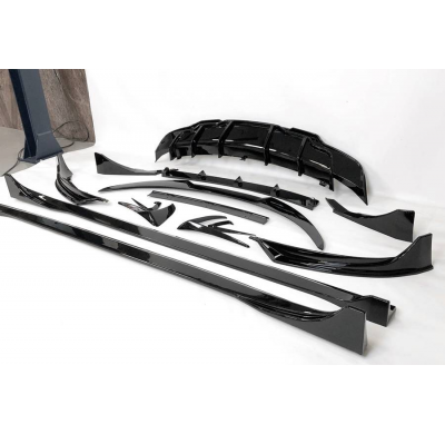 Kit De Carrocería Tesla Model 3 2017-2022 Negro Brillante Fibra de Carbono