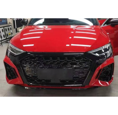 Paragolpes Delantero Audi A3 Sedan / Sportback 2021+ Look RS3 Spoiler Plástico ABS