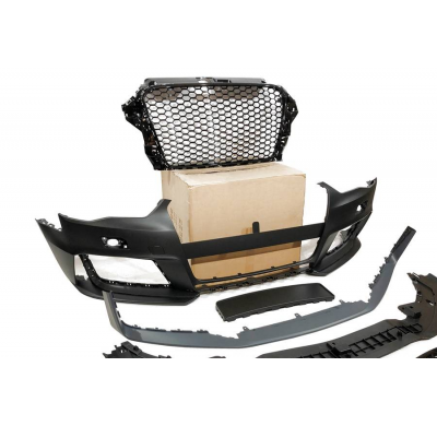Paragolpes Delantero Audi A3 V8 13-15 Sportback / 3 Puertas  Look RS3 II Antinieblas Plástico ABS