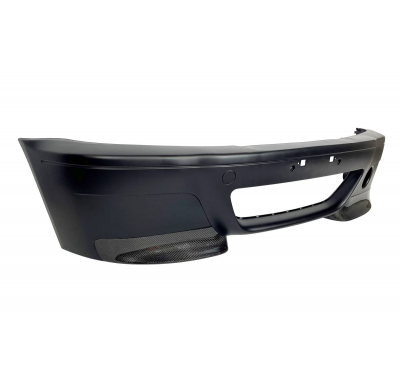 Paragolpes Delantero BMW E46 Look M3 ABS C/Punteras Carbono Look CSL Plástico ABS
