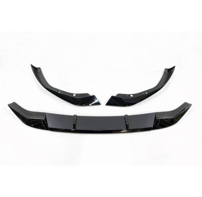 Spoiler Delantero BMW G30 LCI Look M Performance Brillante Negro Plástico ABS