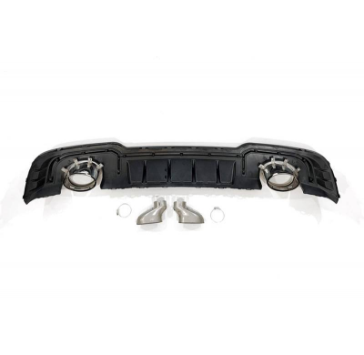 Difusor Trasero Audi A3 2016-2019 Sportback Sline Look RS3 Plástico ABS