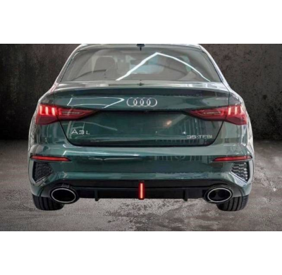 Difusor Trasero Audi A3 Sedan 2021+ SLine Look RS3 ABS Plástico ABS