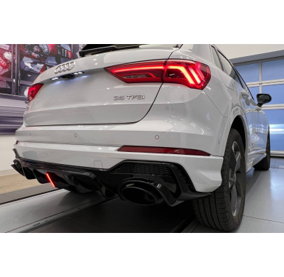 Difusor Trasero Audi Q3 2018-2022 Look RSQ3 Plástico ABS