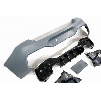 Kit De Carrocería BMW F20 LCI Look M2C 2 Salidas doble Brillante Negro Plástico ABS